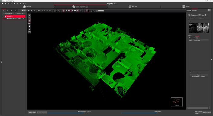 Point Cloud im Schnitt (tru slicing)