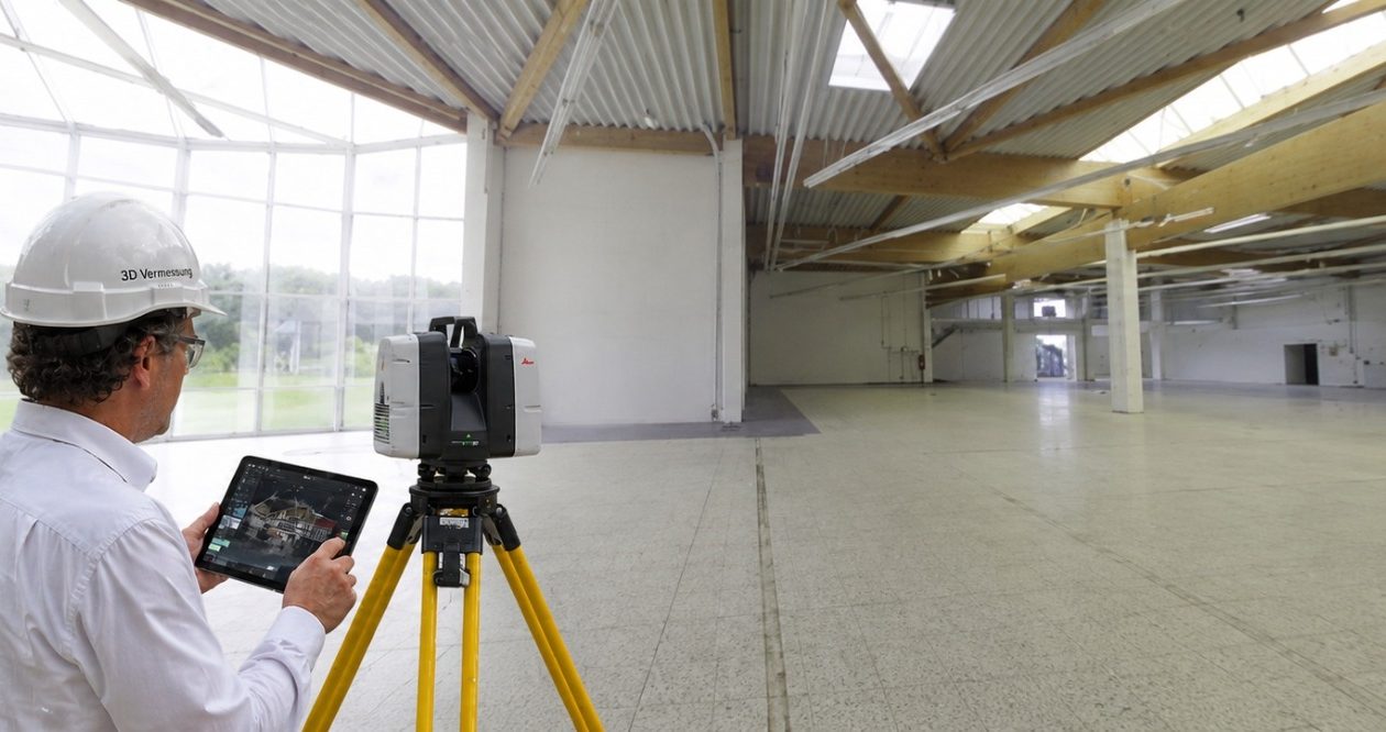 Punktwolke von der Bestandsaufnahme ehemaliger Baumarkt Thom 3D Laserscanning eines ehemaligen Baumarktes in Bad Fallingbostel (Punktwolke)