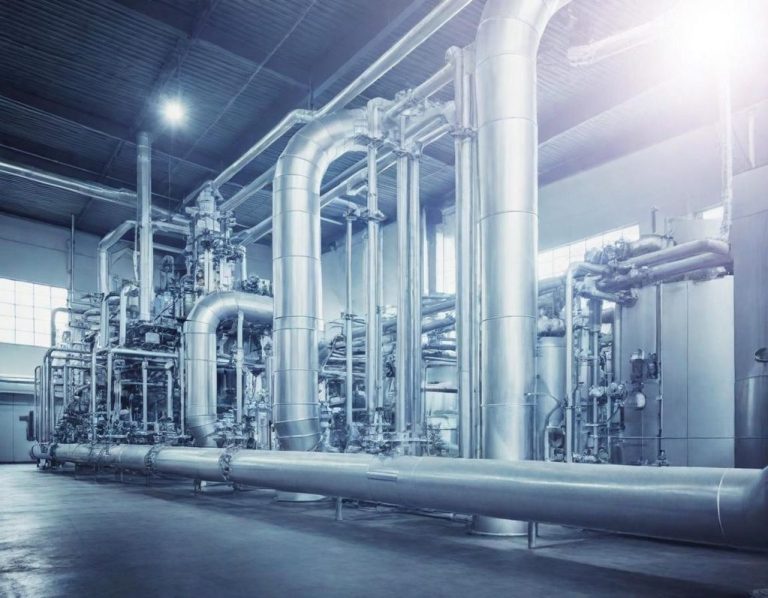 Lüftungskanäle mit Aufhängungen – Beispiel für TGA-Bestandsaufnahme im Innenraum