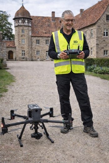 Drohne (UAV) zur Vermessung von Gebäuden und Dächern