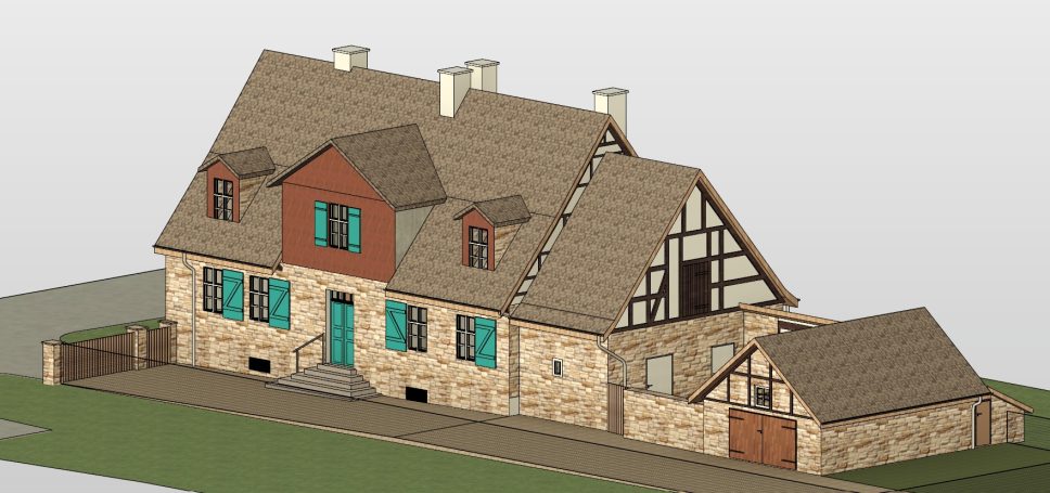 Ansicht BIM Planung Aufseherhaus Kassel – BIM Planung, Bestand, 3D-Vermessung mit Leica BLK360