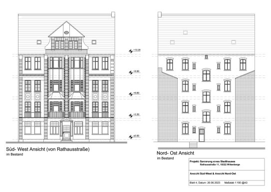 Vorder-/ Rückansicht im Bestand