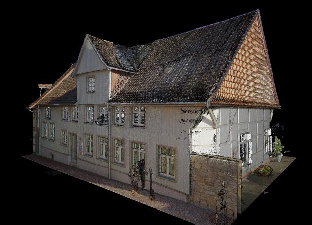 Punktwolke Fassade Gebäude – Laserscanning Hannover