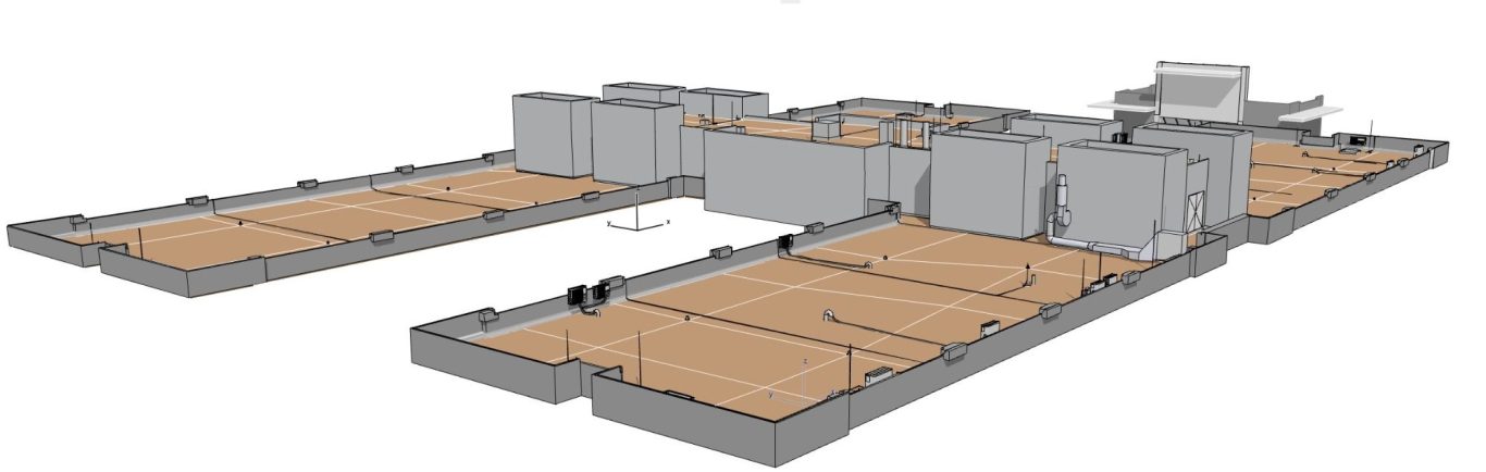 3D-BIM-Modell Universität Braunschweig – Maßgenaue Erfassung des kompletten Flachdaches mit allen TGA-Anlagen als Industriereferenz für Uelz