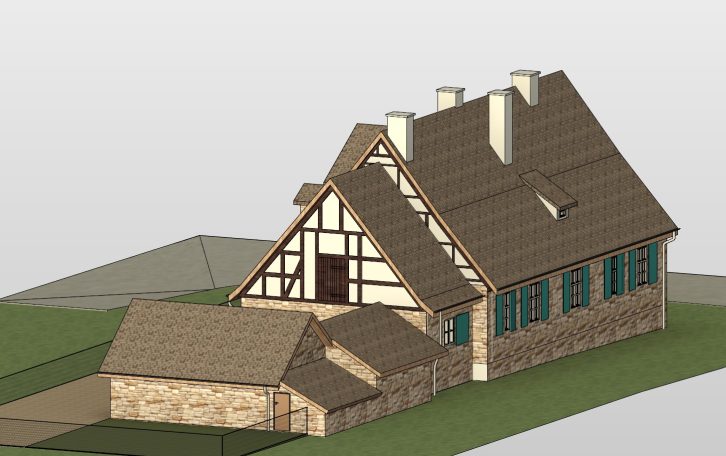 3D-Vermessung UNESCO Welterbe Kassel: Digitales Aufmaß des Aufseherhauses am Herkules für den Denkmalschutz.